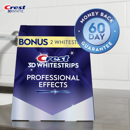 Crest 3D Whitestrips Professional Effects – Teeth Whitening Kit, 22 Treatments (20 + 2 Bonus), Each with 1 Upper/1Lower, 44 Strips - dailyvitalstore