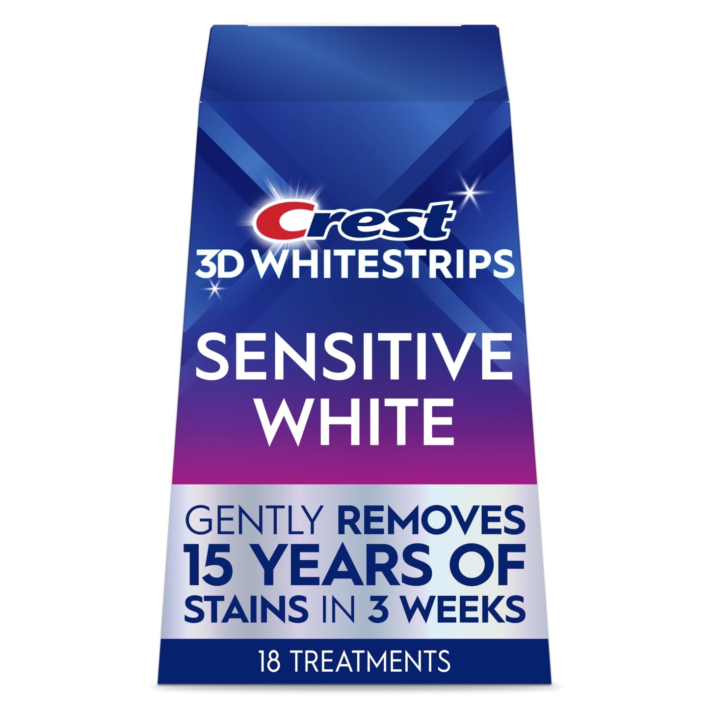 Crest 3D Whitestrips Sensitive White – Teeth Whitening Kit, 18 Treatments, Each with 1 Upper/1Lower, 36 Strips – Crest 3DWhite Teeth Whitening Strips - dailyvitalstore