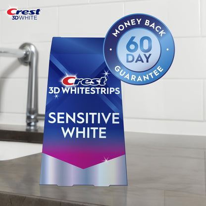 Crest 3D Whitestrips Sensitive White – Teeth Whitening Kit, 18 Treatments, Each with 1 Upper/1Lower, 36 Strips – Crest 3DWhite Teeth Whitening Strips - dailyvitalstore