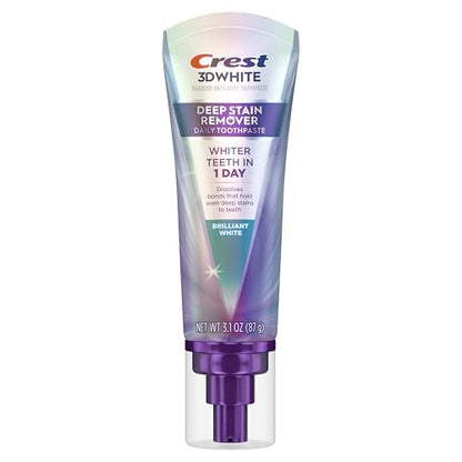 Crest 3DWhite Brilliance Deep Stain Remover Brilliant White Toothpaste - 3.1oz/2pk - dailyvitalstore