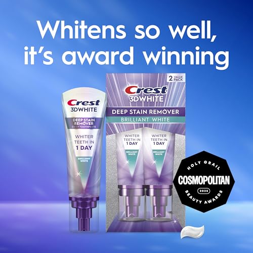 Crest 3DWhite Brilliance Deep Stain Remover Brilliant White Toothpaste - 3.1oz/2pk - dailyvitalstore