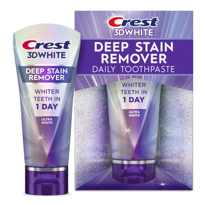 Crest 3DWhite Brilliance Deep Stain Remover Ultra White Toothpaste - 2.1oz - dailyvitalstore