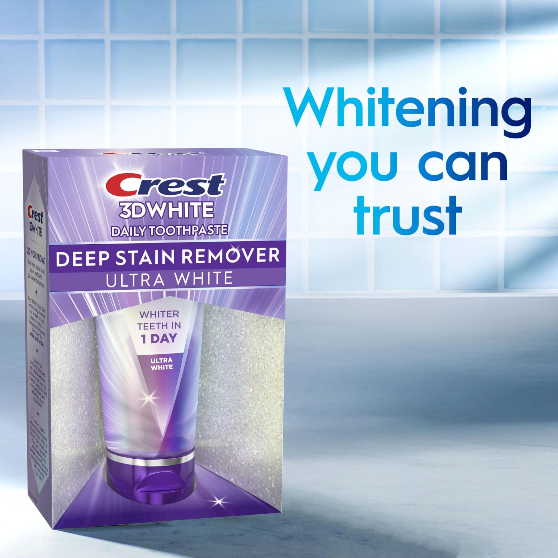 Crest 3DWhite Brilliance Deep Stain Remover Ultra White Toothpaste - 2.1oz - dailyvitalstore