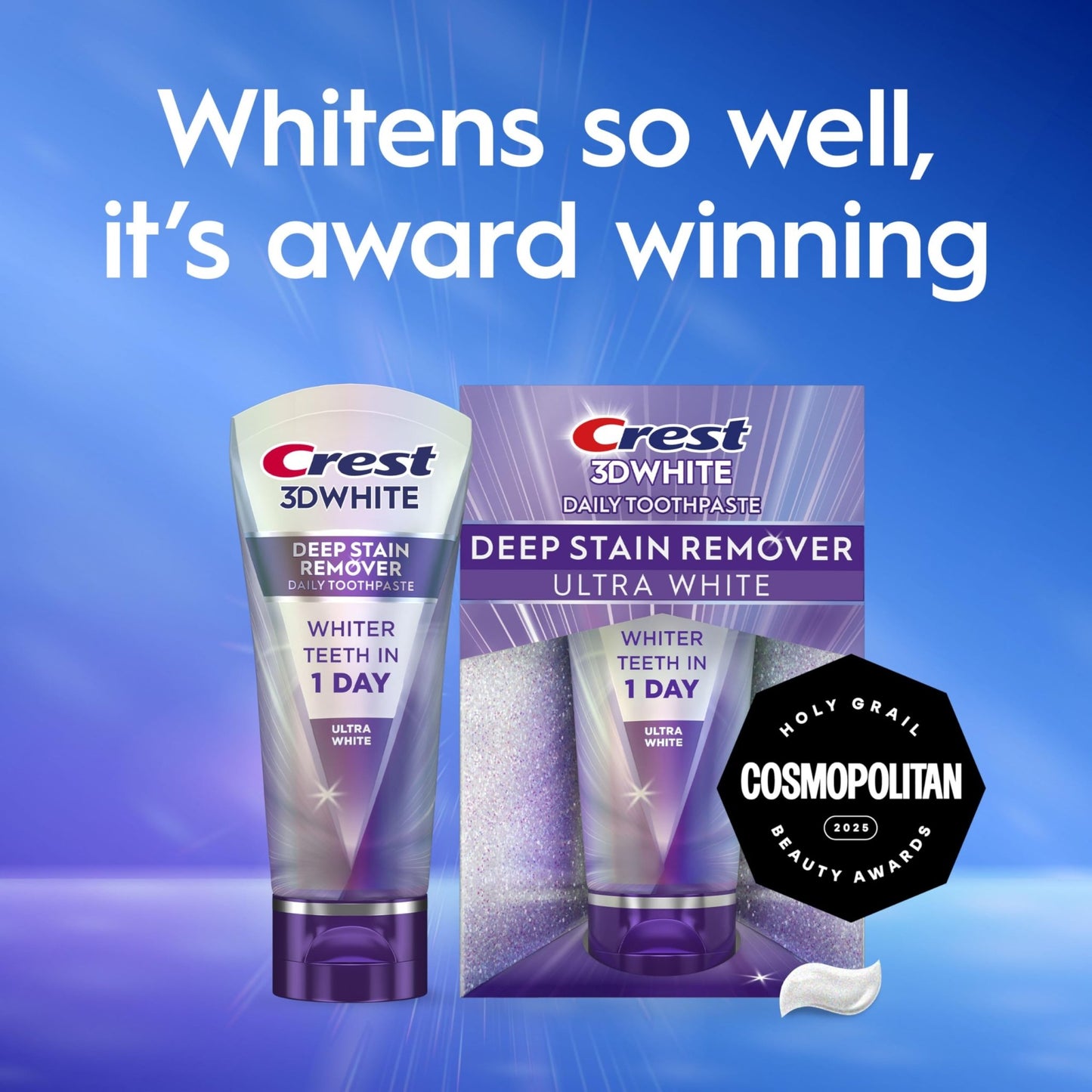 Crest 3DWhite Brilliance Deep Stain Remover Ultra White Toothpaste - 2.1oz - dailyvitalstore