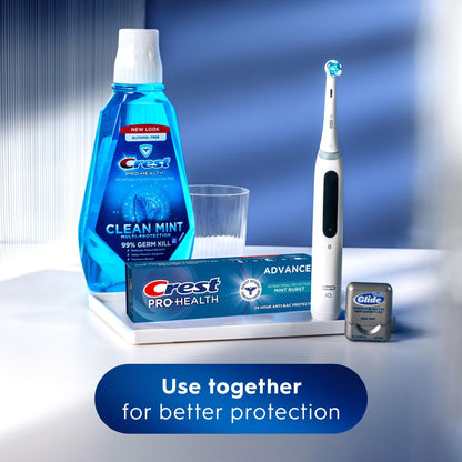Crest Pro-Health Advanced Antibacterial Protection Toothpaste,5 oz 4 Pack, Teeth Whitening for adults, Breath Freshener, for Sensitive Teeth, Gum Health, - dailyvitalstore