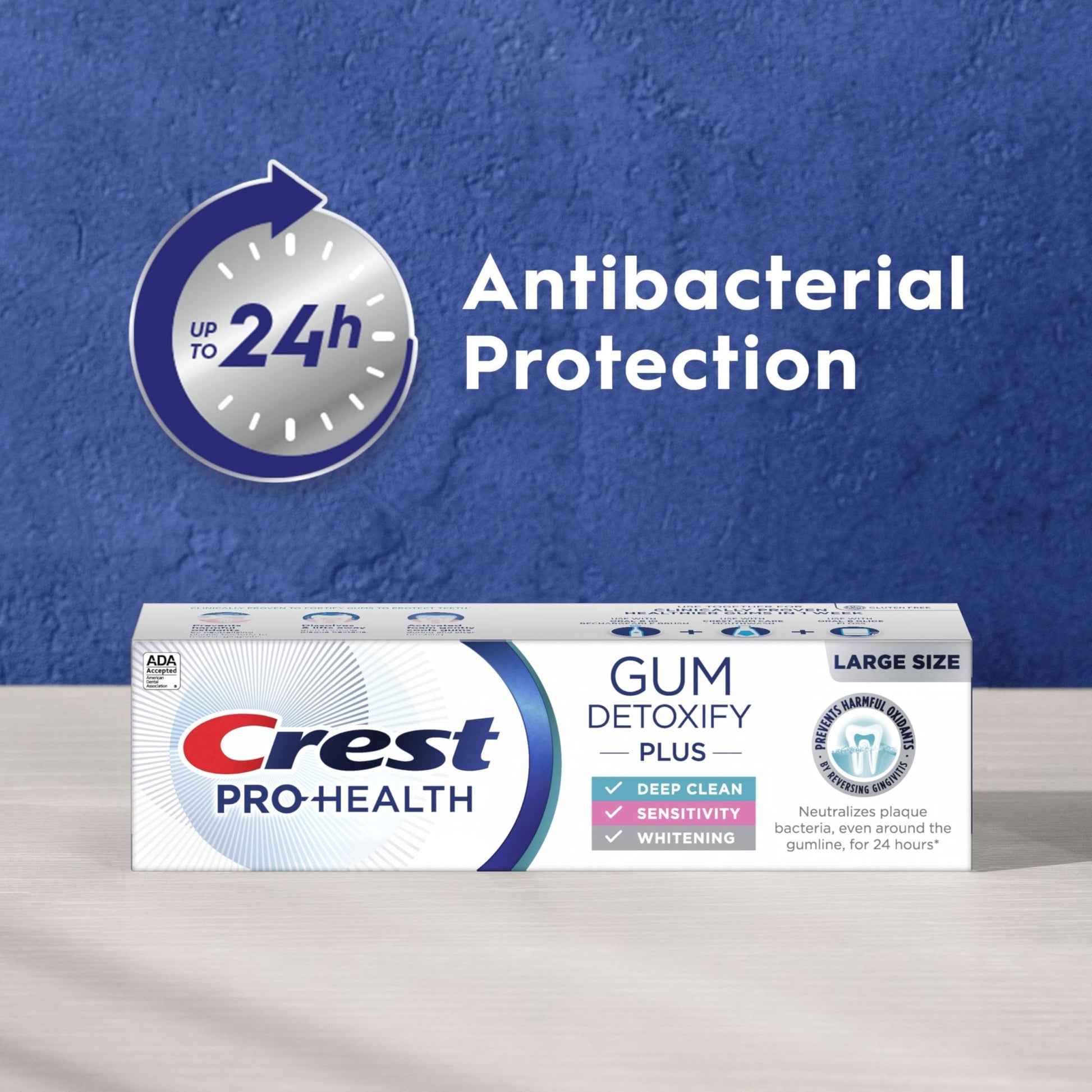 Crest Pro-Health Gum Detoxify Plus Toothpaste 4.5 oz Pack of 3 - Antibacterial Fluoride Toothpaste, Sensitivity Protection - dailyvitalstore