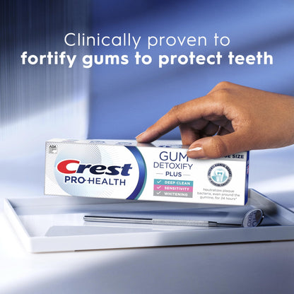 Crest Pro-Health Gum Detoxify Plus Toothpaste 4.5 oz Pack of 3 - Antibacterial Fluoride Toothpaste, Sensitivity Protection - dailyvitalstore