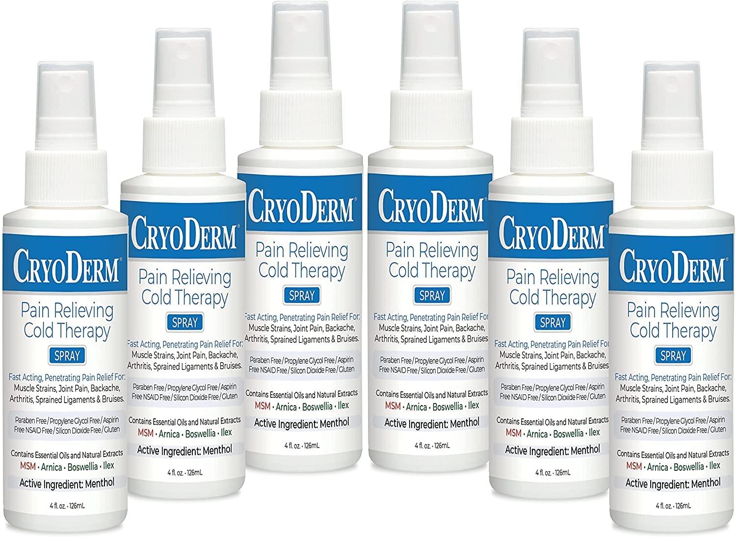 CryoDerm 4 oz Spray Cold Therapy (6 Pack) - dailyvitalstore