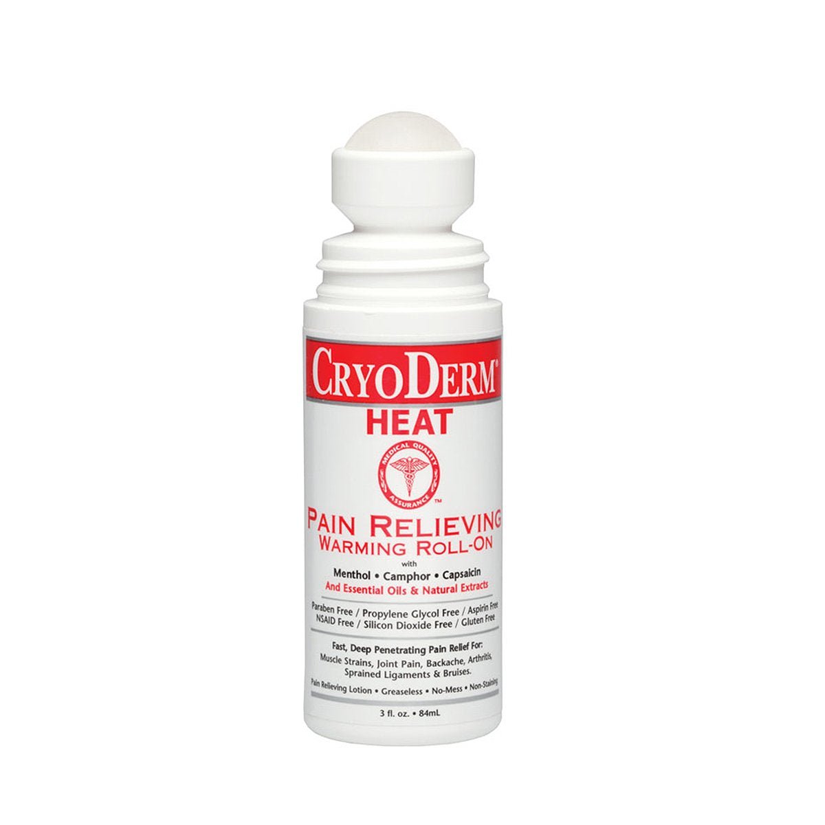 Cryoderm Heat Roll-On 3 oz. - dailyvitalstore
