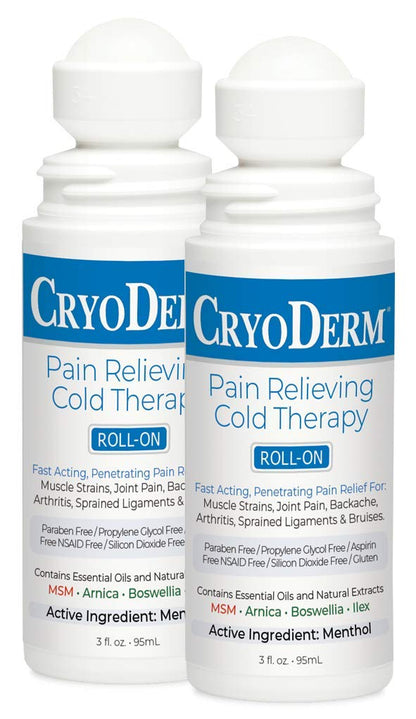Cryoderm Pain Relieving Roll On 3 oz 2 PACK - dailyvitalstore