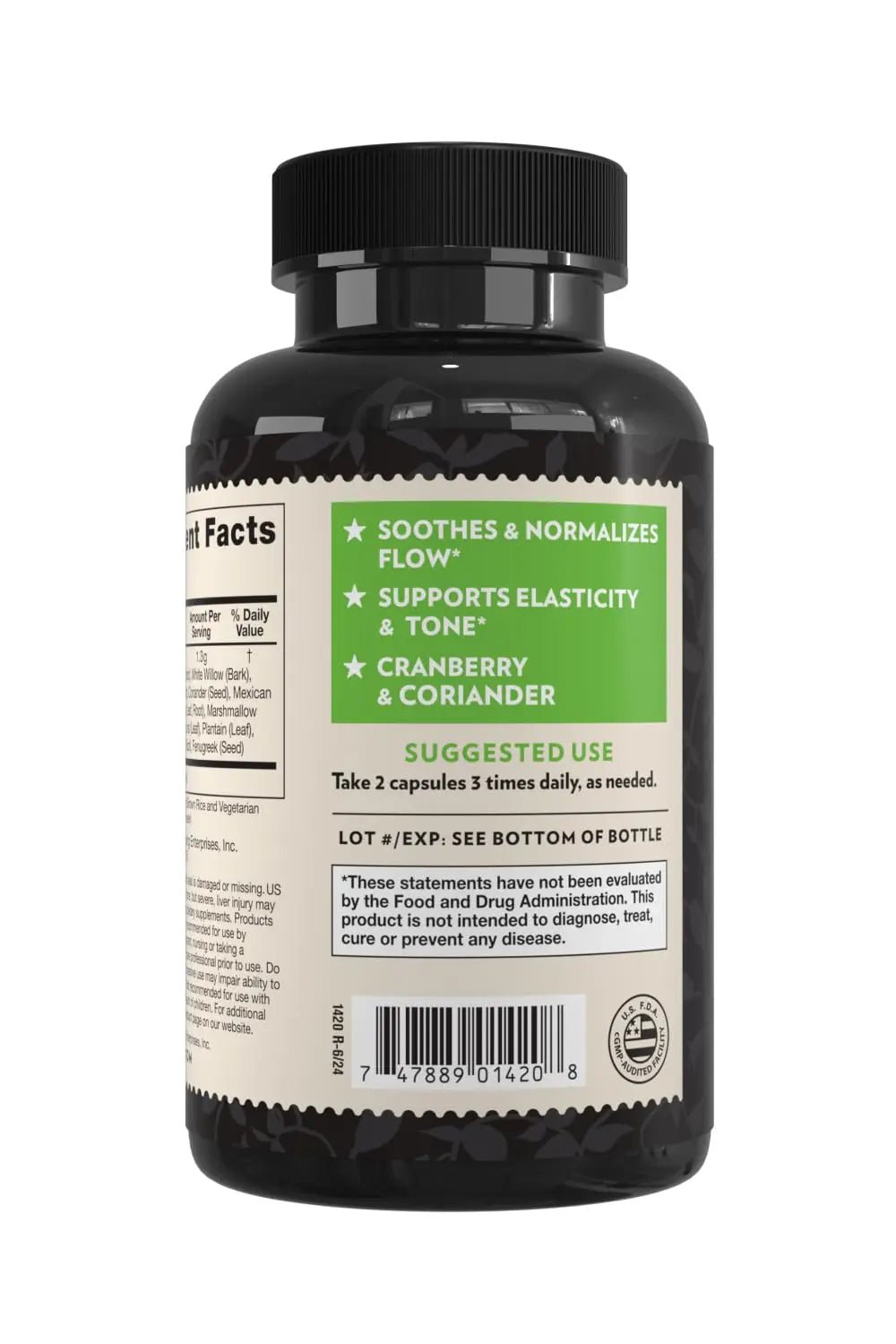 Crystal Star Bladder Support (60 Capsules) – Herbal Supplement for Healthy Bladder Function - Cranberry, Dandelion & Fenugreek - Helps Overactive Bladder and Incontinence - Non-GMO - dailyvitalstore