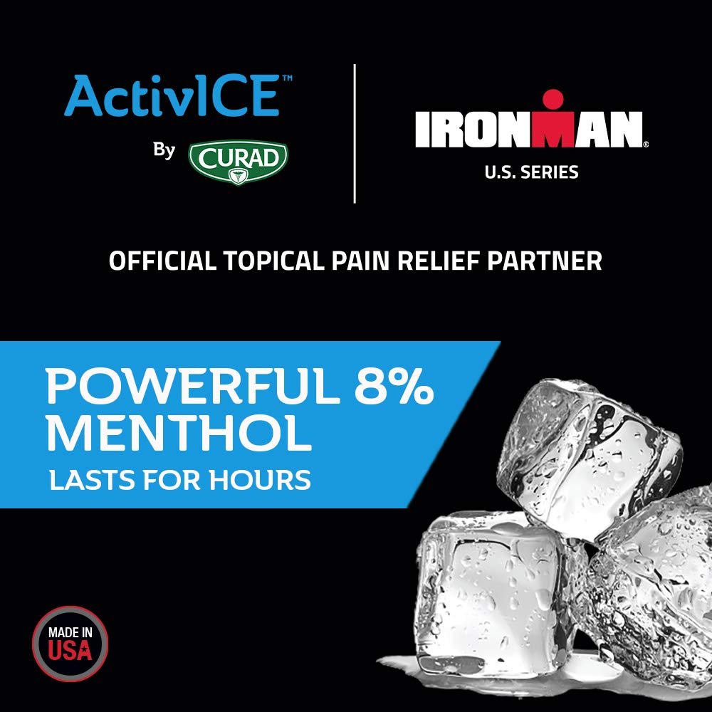 Curad IRONMAN ActivICE Cooling Spray, Topical Pain Relief for Arthritis, Joint, Muscle, Back & Body Aches & Pain, 4 oz (1 count) - dailyvitalstore