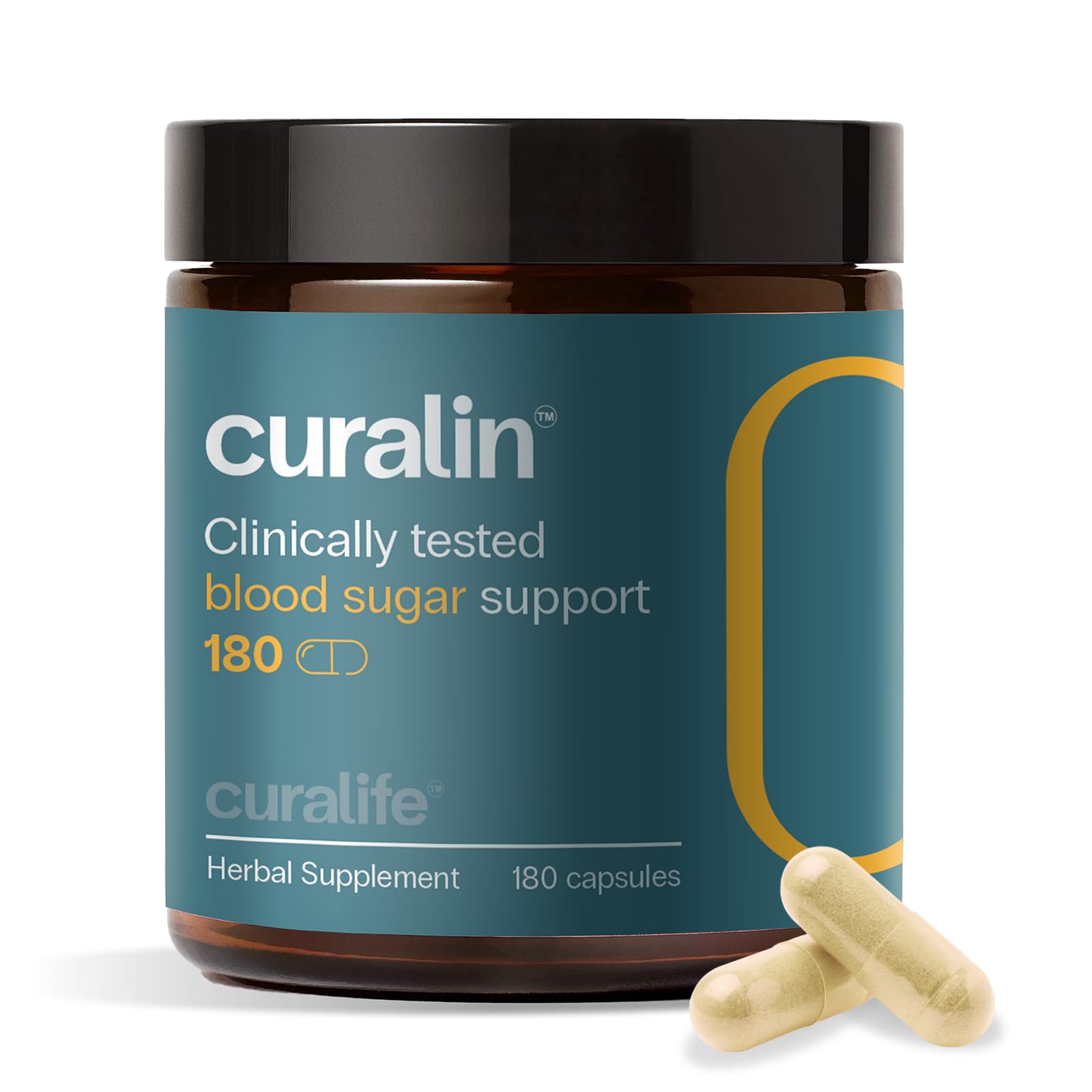Curalin Blood Sugar Complex: 9 Herb Blend Cinnamon Bitter Melon Gymnema for Glucose Metabolism & Energy Support – Busy Workers & Senior Adults - dailyvitalstore