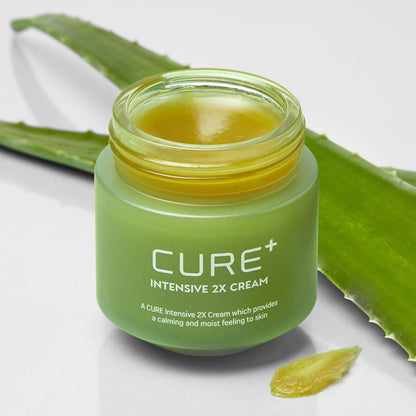 Cure Intensive 2X Cream, Premium Aloe Deep Moisturizing Multi Balm, Korean Skincare, Face Moisturizer for Dry Skin (Pack of 1) - dailyvitalstore