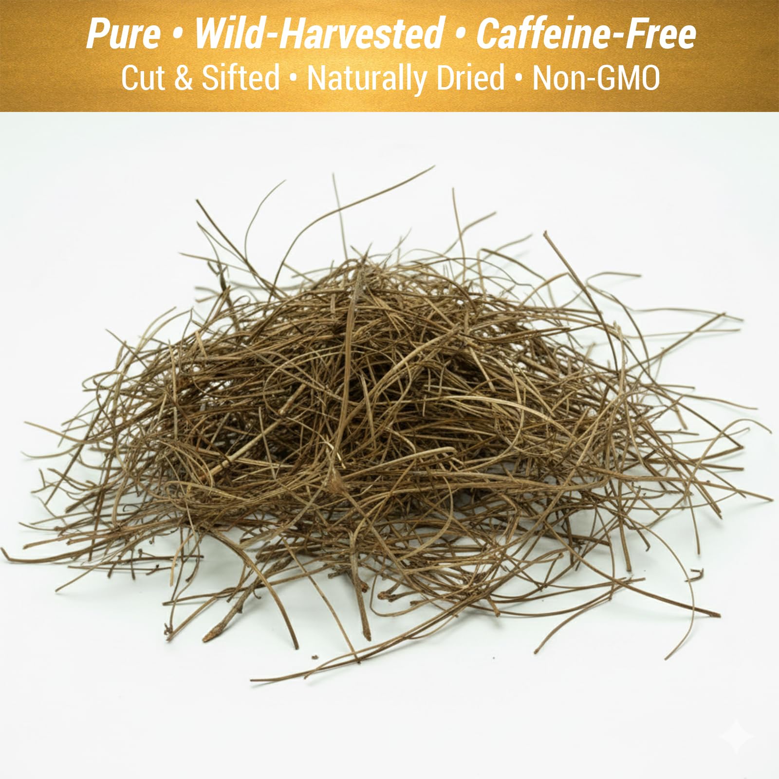 Cure Wid Pure Pine Needle Tea 3.5 Oz – 50 Cups Pine Tea – Wild Harvested from Pakistan in Eco-Friendly Resealable Pouch | Aromatic & Soothing Caffeine-Free Herbal Tea, Antioxidant & Immune Support - dailyvitalstore