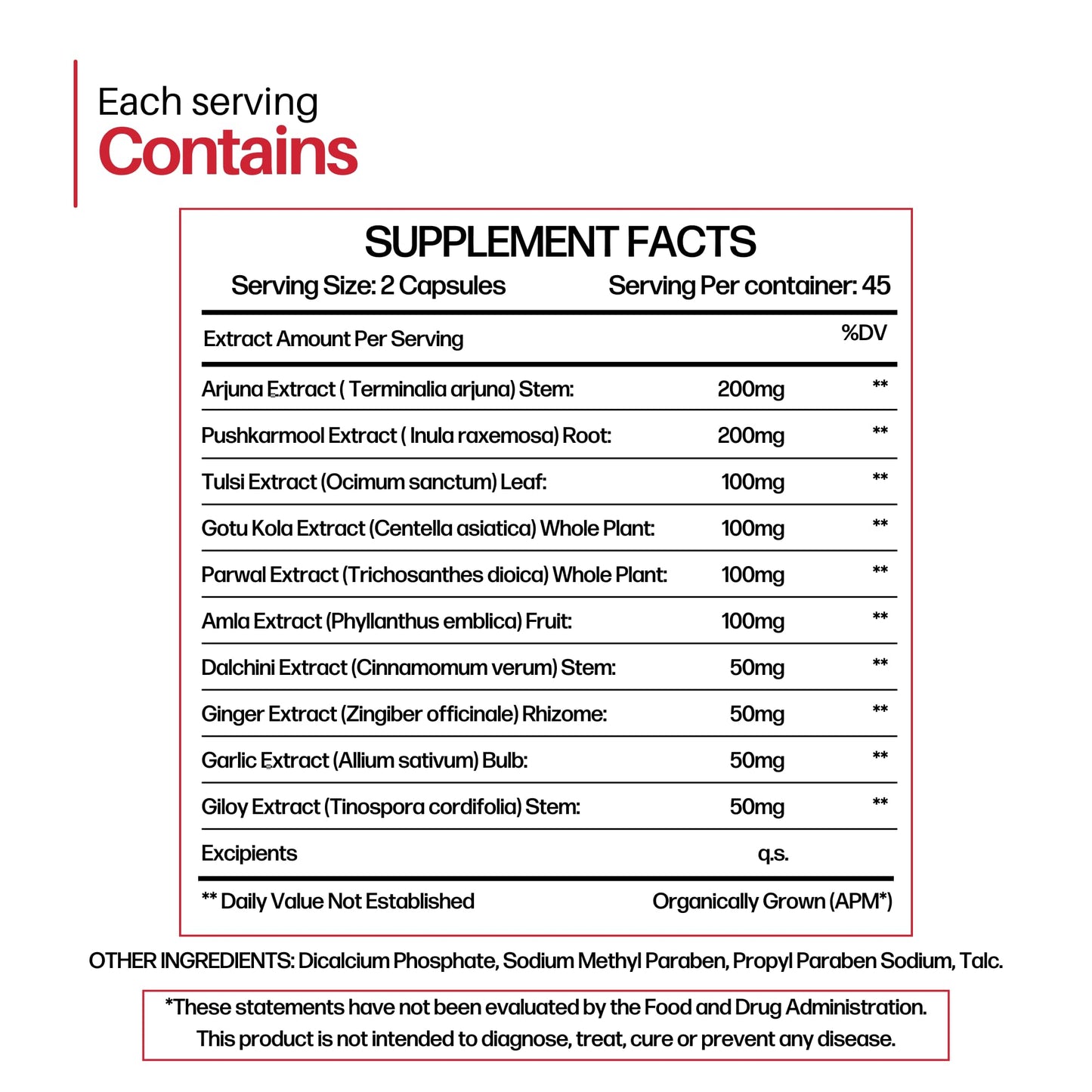 Cureayu Heart Tone Capsules | Natural Heart Health Supplement | Supports Healthy Cholesterol & Triglycerides Levels | with Arjuna, Pushkarmool + 8 Other Herbs | 90 Capsules - dailyvitalstore