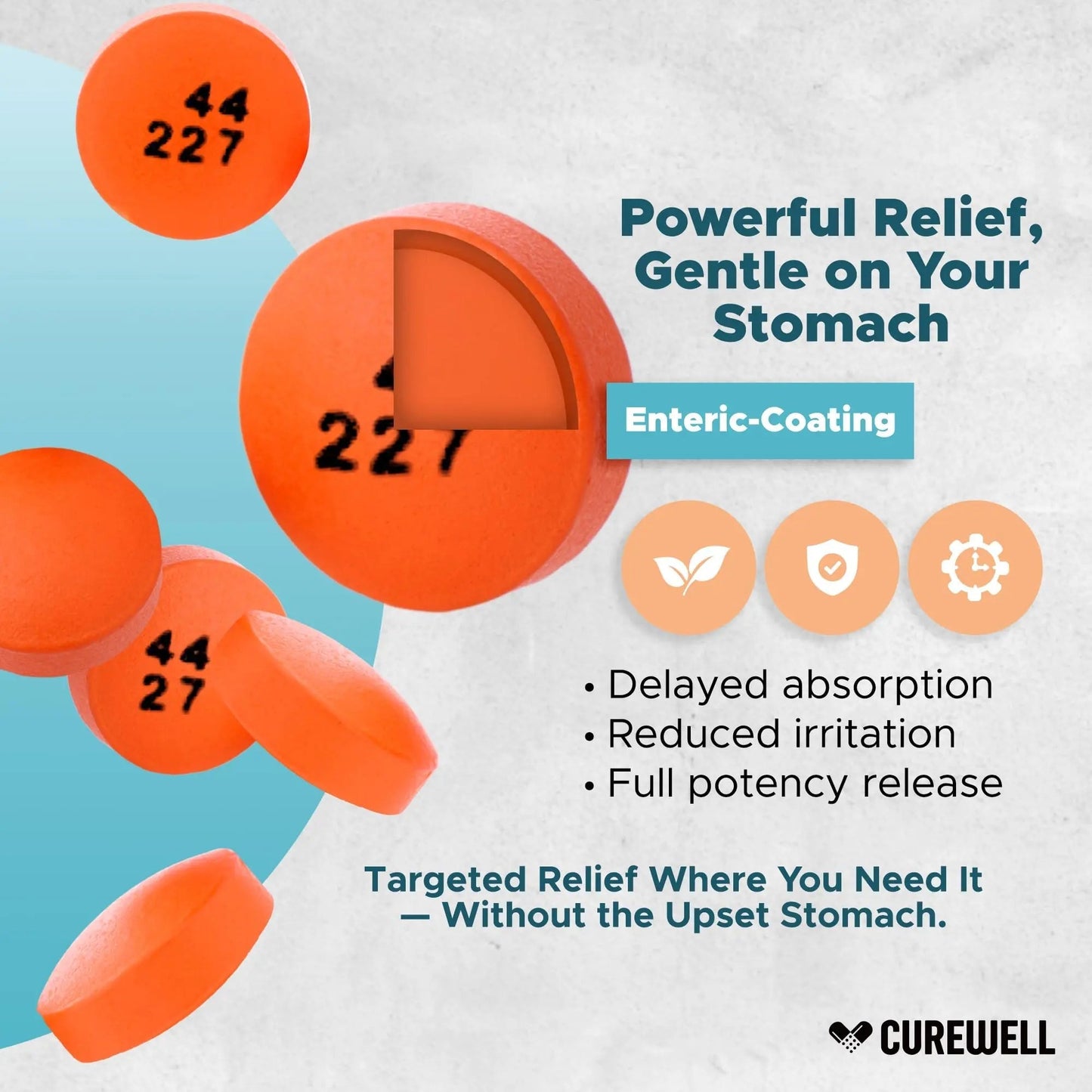 CUREWELL Enteric Coated Aspirin Tablets 325mg (1000 Count) NSAID Pain Reliever & Fever Reducer Coated Aspirin for Adults - Regular Strength for Headache Arthritis Menstrual & Muscle Pain - dailyvitalstore