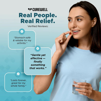 CUREWELL Enteric Coated Aspirin Tablets 325mg (500 Count) NSAID Pain Reliever & Fever Reducer Coated Aspirin for Adults - Regular Strength for Headache Arthritis Menstrual & Muscle Pain - dailyvitalstore