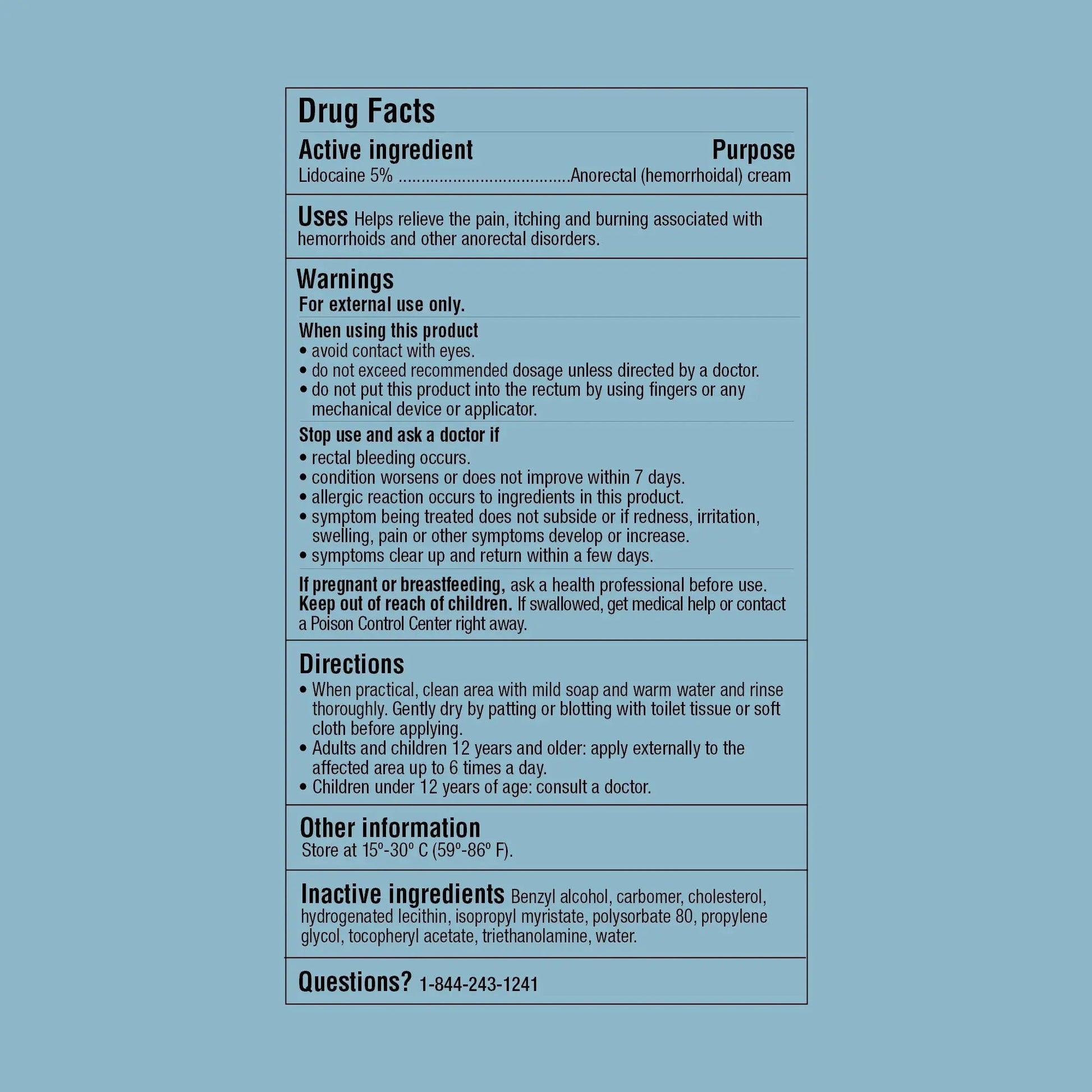 Curist 5% Lidocaine Numbing Cream - 6 oz (170 g) XL Tube - Soothing Numbing Cream for Temporary Discomfort, Itching, and Burning from Hemorrhoids Lidocaine 5% (1 Pack - 6 oz Tube) - dailyvitalstore