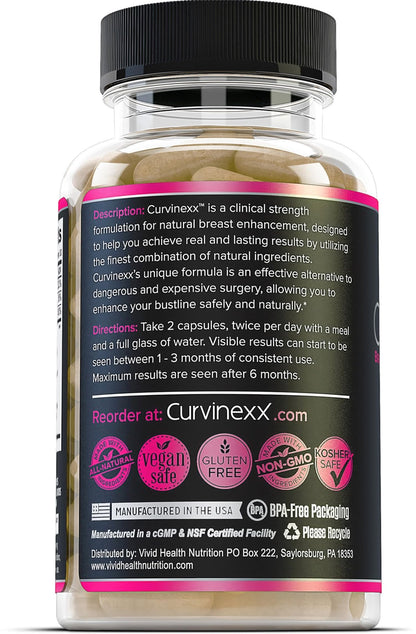 CURVINEXX (3 Bottles) - Natural Breast Toning and Firming Supplement. Lift, Firm and Enhance your Bust Naturally... - dailyvitalstore