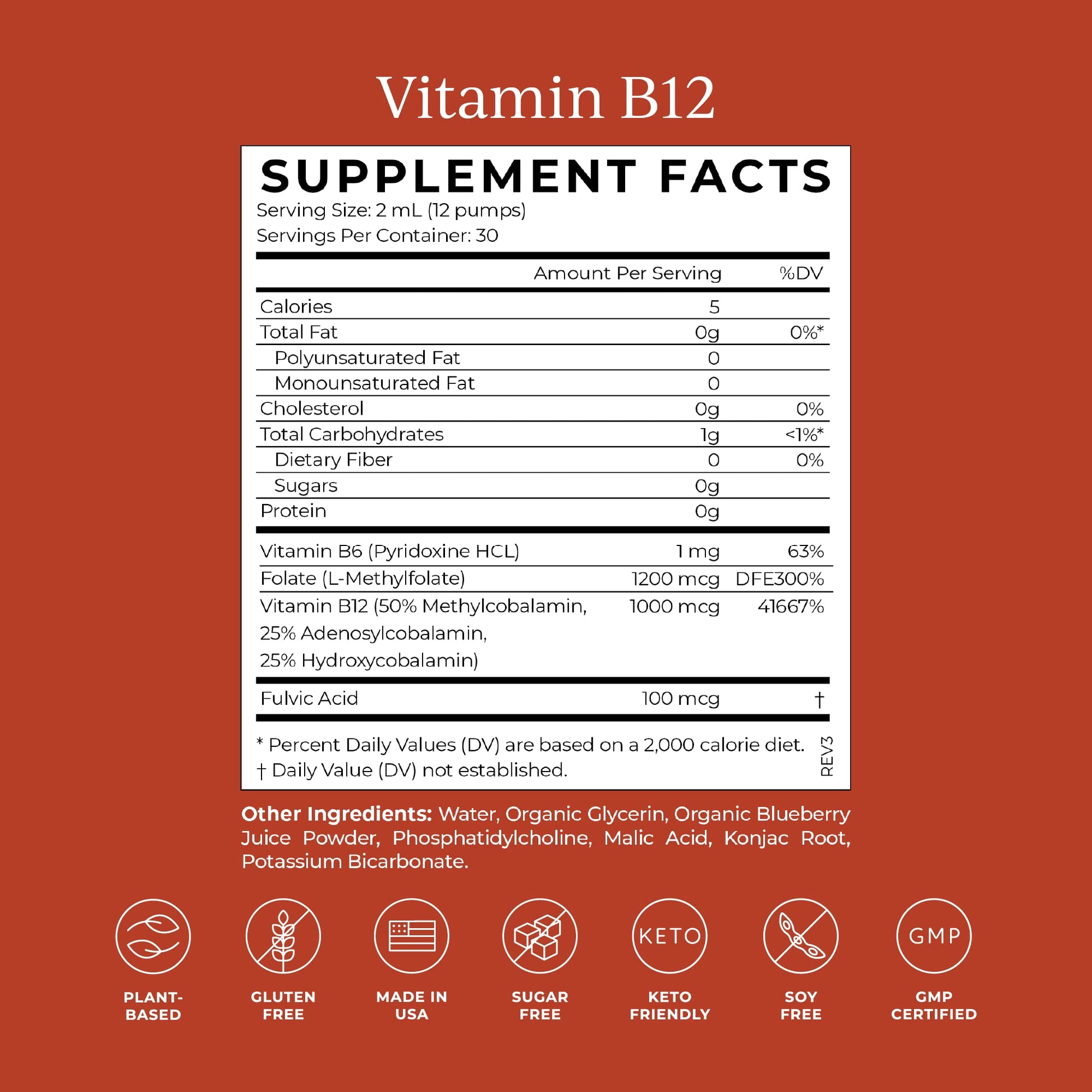 CYMBIOTIKA Liposomal Vitamin B12 Liquid Supplement, 1250 mcg, Supports Energy, Cell Production, Helps Strengthen Hair, Skin & Nails, Non-GMO, Gluten Free - dailyvitalstore
