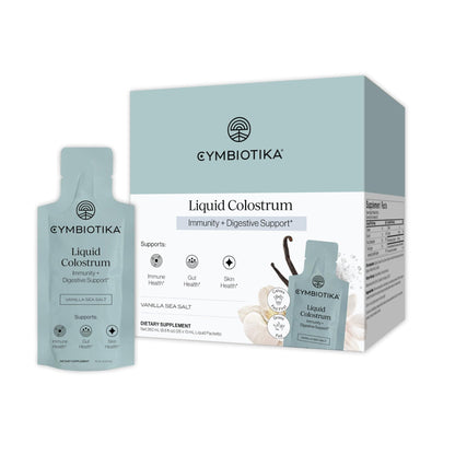 CYMBIOTIKA Liquid Colostrum, 1.5g Full Spectrum Colostrum, Grass-Fed Bovine Colostrum for Gut Health, Immune Support, Skin & Recovery - dailyvitalstore