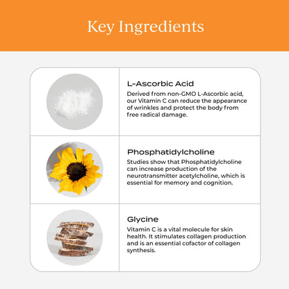 CYMBIOTIKA Vitamin C Individual Packets, Liposomal Delivery, Supplement for Immune Support, Collagen Boost, & Healthy Aging - dailyvitalstore