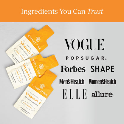 CYMBIOTIKA Vitamin C Individual Packets, Liposomal Delivery, Supplement for Immune Support, Collagen Boost, & Healthy Aging - dailyvitalstore