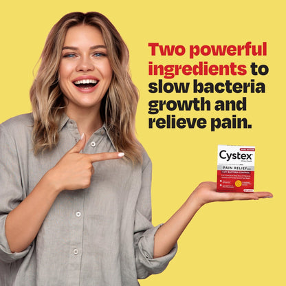 Cystex Dual-Action UTI Pain Relief & Prevention Tablets - 2-in-1 Formula Relieves Burning, Urgency, & Discomfort While Slowing Bacterial Growth - Non-Staining, Fast-Acting - 48-Count - dailyvitalstore
