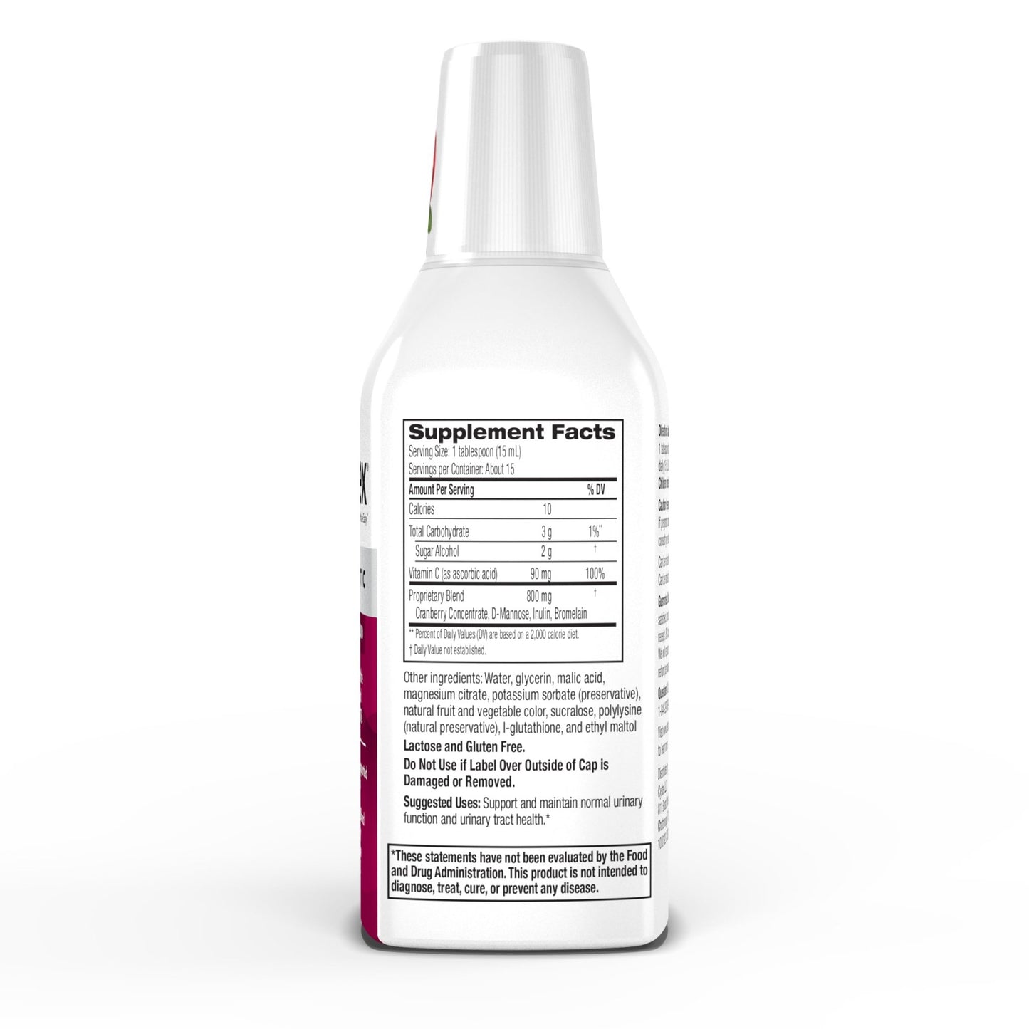 Cystex Urinary Tract Infection Support & Prevention - Cranberry Prebiotic Supplement with D-Mannose & Vitamin C for UTI Protection & Urinary Health Maintenance - 7.6 fl oz (Pack of 1) - dailyvitalstore