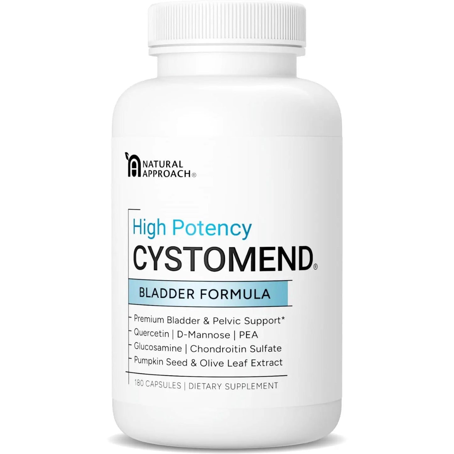 CystoMend Bladder & Pelvic Discomfort Formula (High Potency) - Supports Less Flares & Urgency* - Premium Bladder Support for Women & Men - USA Manufactured & Third-Party Tested - 180 Capsules - dailyvitalstore