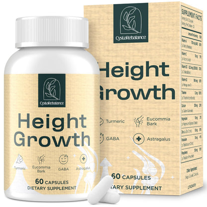 CystoRebalance 25-in 1 Bone Strength Supplement - for Natural Growth, Digestion and Stress - High Absorption - Calcium, Magnesium, Zinc, Ashwaganda and Multivitamins for Age 12+ | 60 Caps - dailyvitalstore