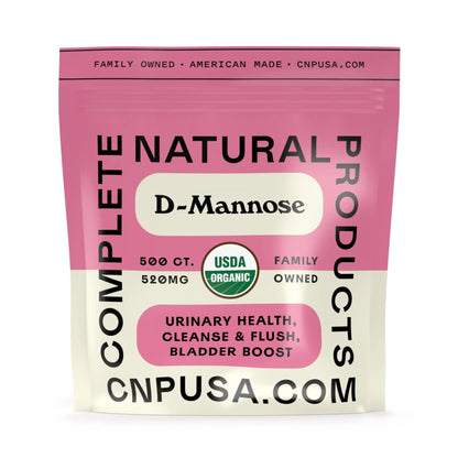 D Mannose 520mg Capsules - Organic D Mannose Supplement for UT Support, Urinary Tract Bladder Health Pills, Plant Based Formula, Vegan Non GMO, No Fillers, 500 Capsule Count Made USA Certified Kosher - dailyvitalstore