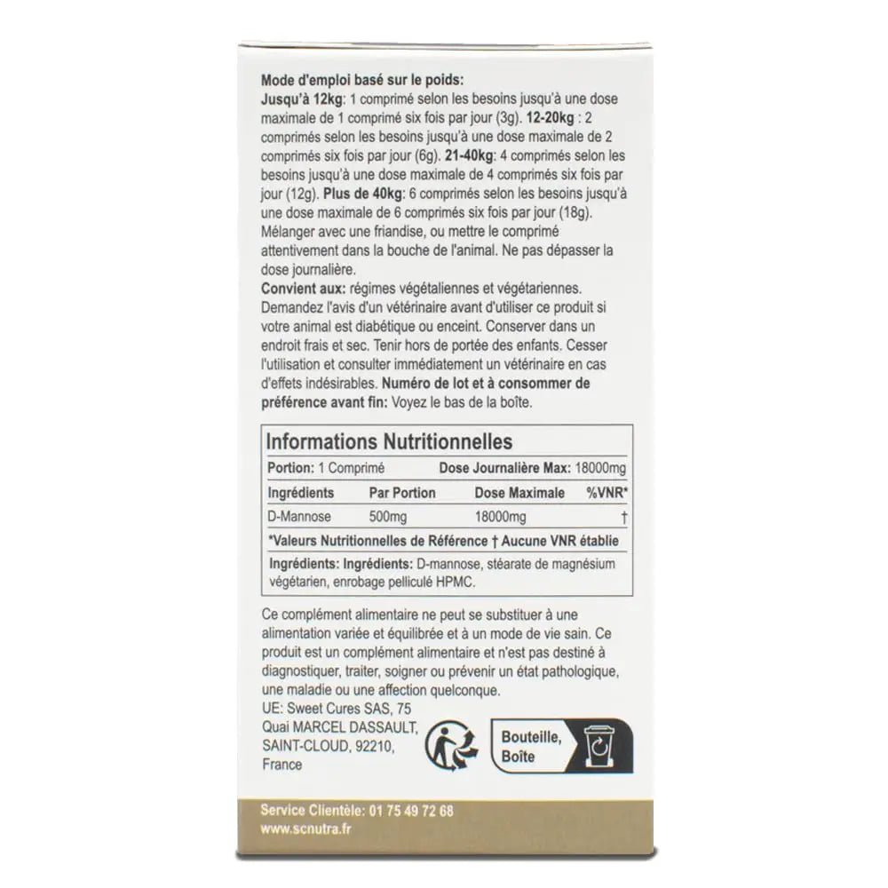 D-Mannose Pet Tablets for Cats & Dogs by SC Nutra - dailyvitalstore