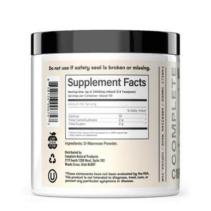 D Mannose Powder Supplement 8oz - Powder D Mannose for Urinary Tract & Bladder Health Support, Bulk Easy Mix Formula, 115 Servings, No Fillers, Non GMO & Gluten Free Support, Kosher Certified Made USA - dailyvitalstore