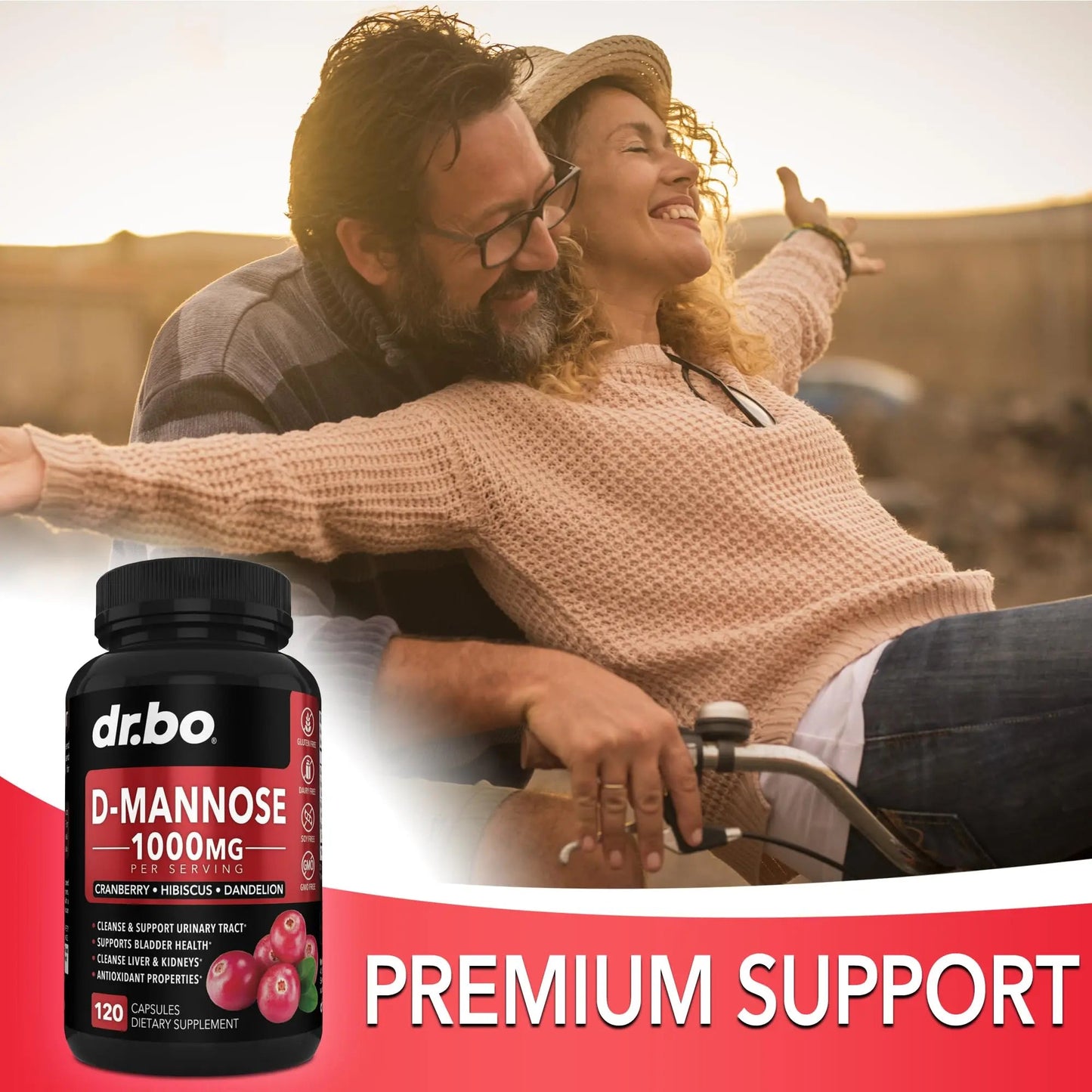 D Mannose Supplements for Women Pills - Natural D-Mannose 500mg Capsules, Cranberry DMannose Pills 1000mg Per Serving - Bladder Flush & Urinary Tract Cleanse Health Supplement - 120 Veg Capsules - dailyvitalstore