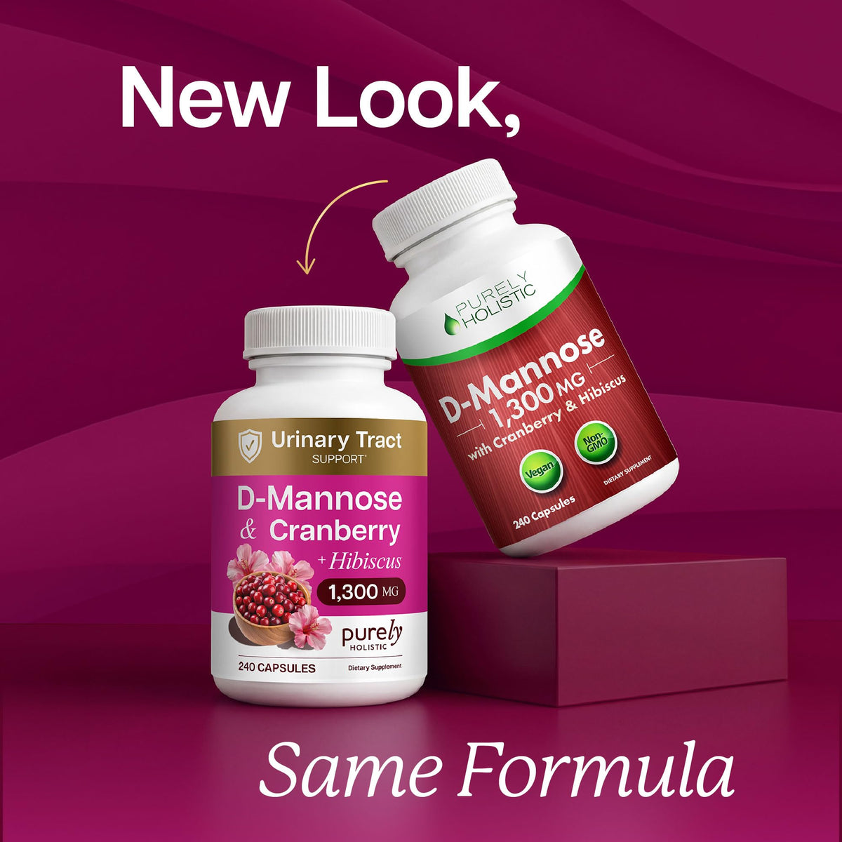 D Mannose with Cranberry | Drug-Free Urinary Tract Health Support | Evidence-Based DMannose 1300mg for Urinary & Bladder Health for Women | D Mannose Supplements for Women & Men | Non-GMO | 240 Ct - dailyvitalstore