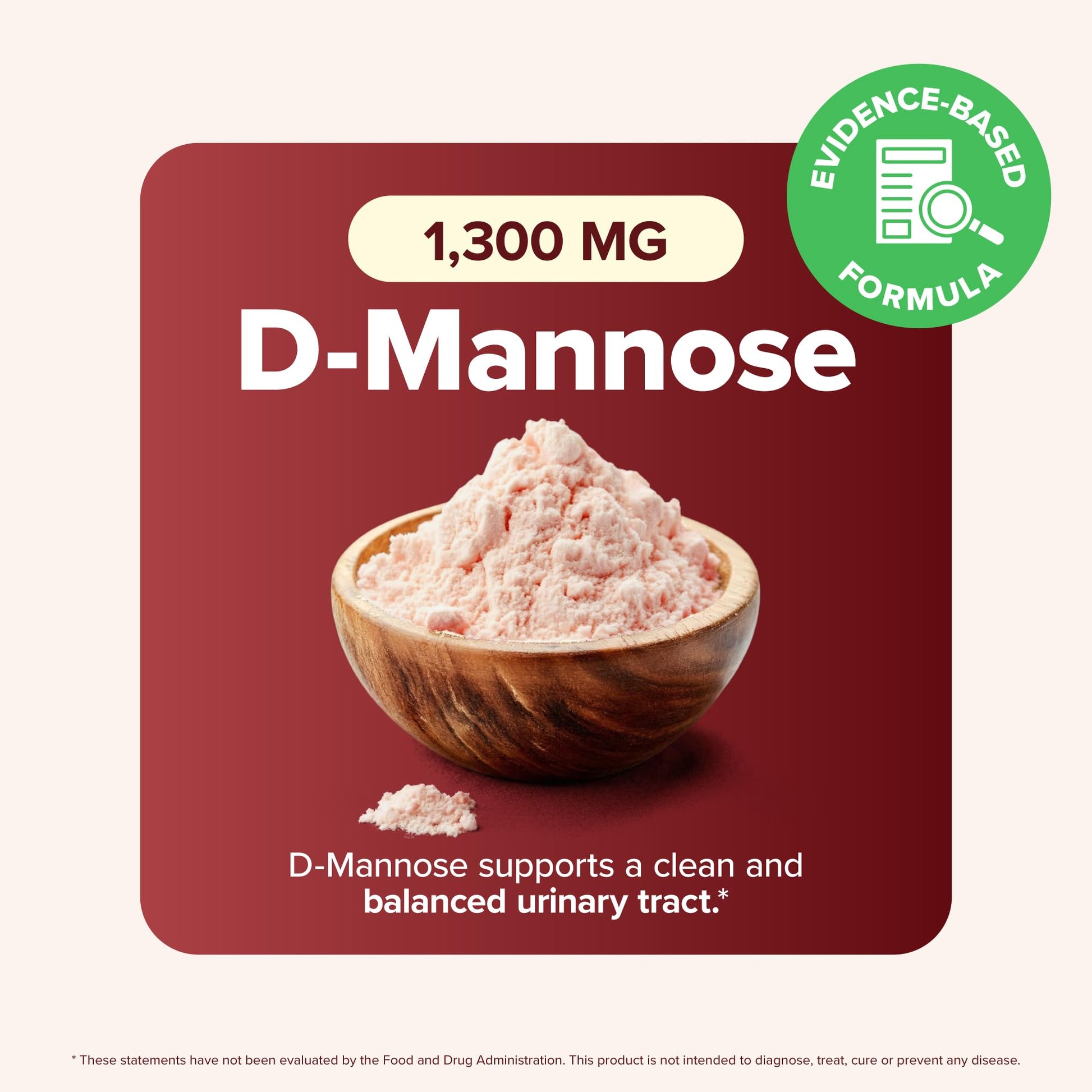 D Mannose with Cranberry | Drug-Free Urinary Tract Health Support | Evidence-Based DMannose 1300mg for Urinary & Bladder Health for Women | D Mannose Supplements for Women & Men | Non-GMO | 240 Ct - dailyvitalstore