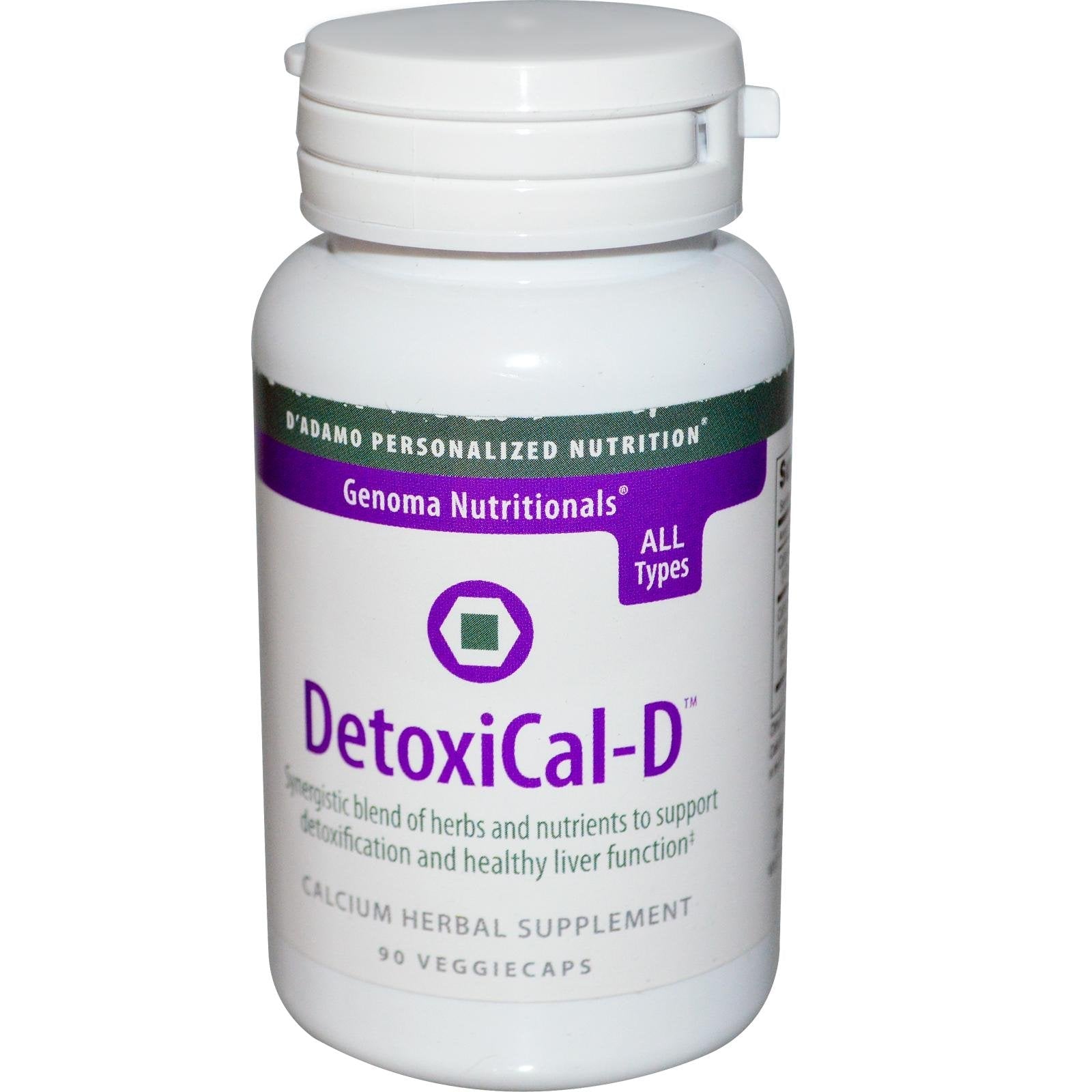 D'Adamo Personalized Nutrition Detoxical-D, 90 Count - dailyvitalstore