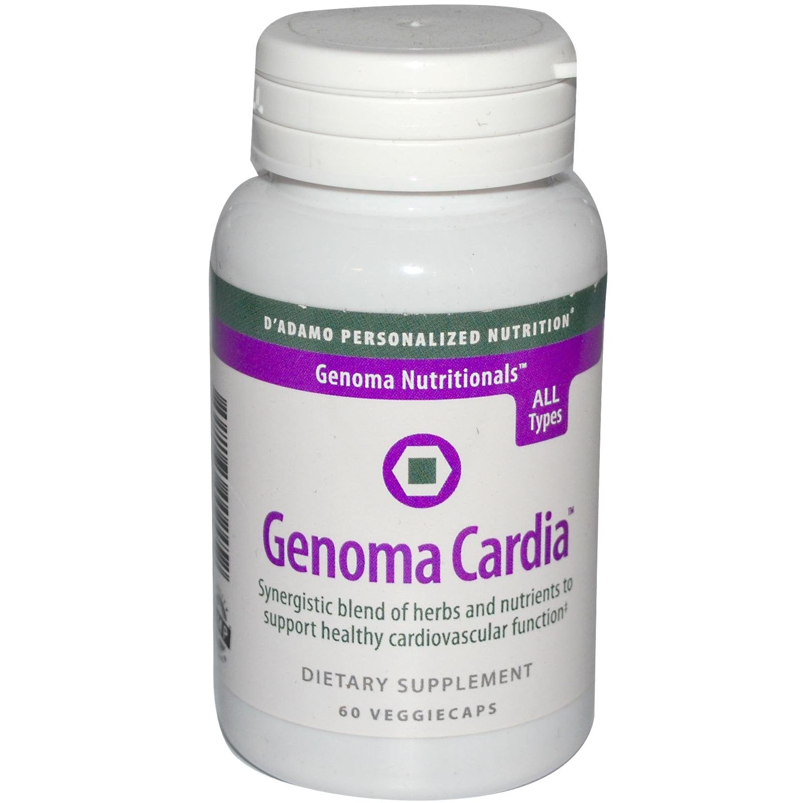 D'Adamo Personalized Nutrition - Genoma Cardia 60 vcaps - dailyvitalstore