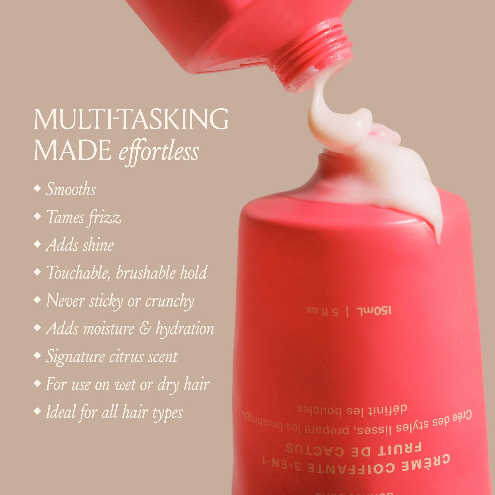DAE Cactus Fruit 3-In-1 Styling Cream - Smooth Styles, Prep Shiny Blowouts, Defines Curls (5 oz.) - dailyvitalstore