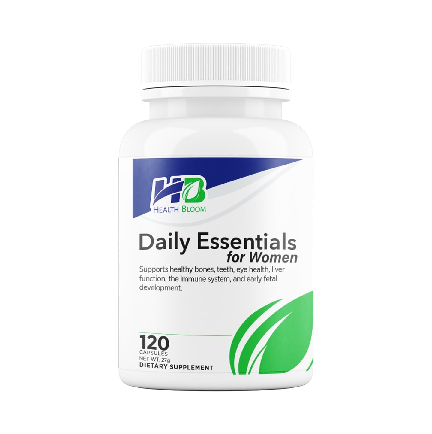 Daily Essentials for Women| 120 Capsules | Health Bloom | Vitamins and Minerals Capsules | - dailyvitalstore