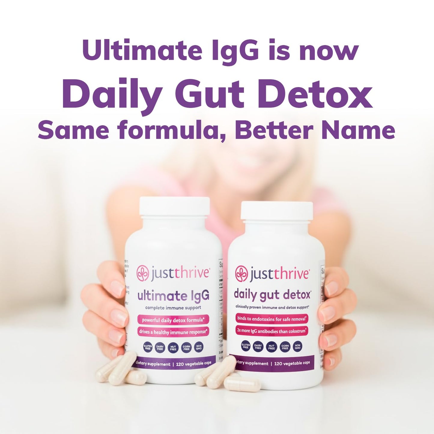 Daily Gut Detox - Ultra-Concentrated Detox & Immune Support Supplement with IgG Antibodies - Promotes Gut Health, Detoxification & Balanced Immune Response - dailyvitalstore