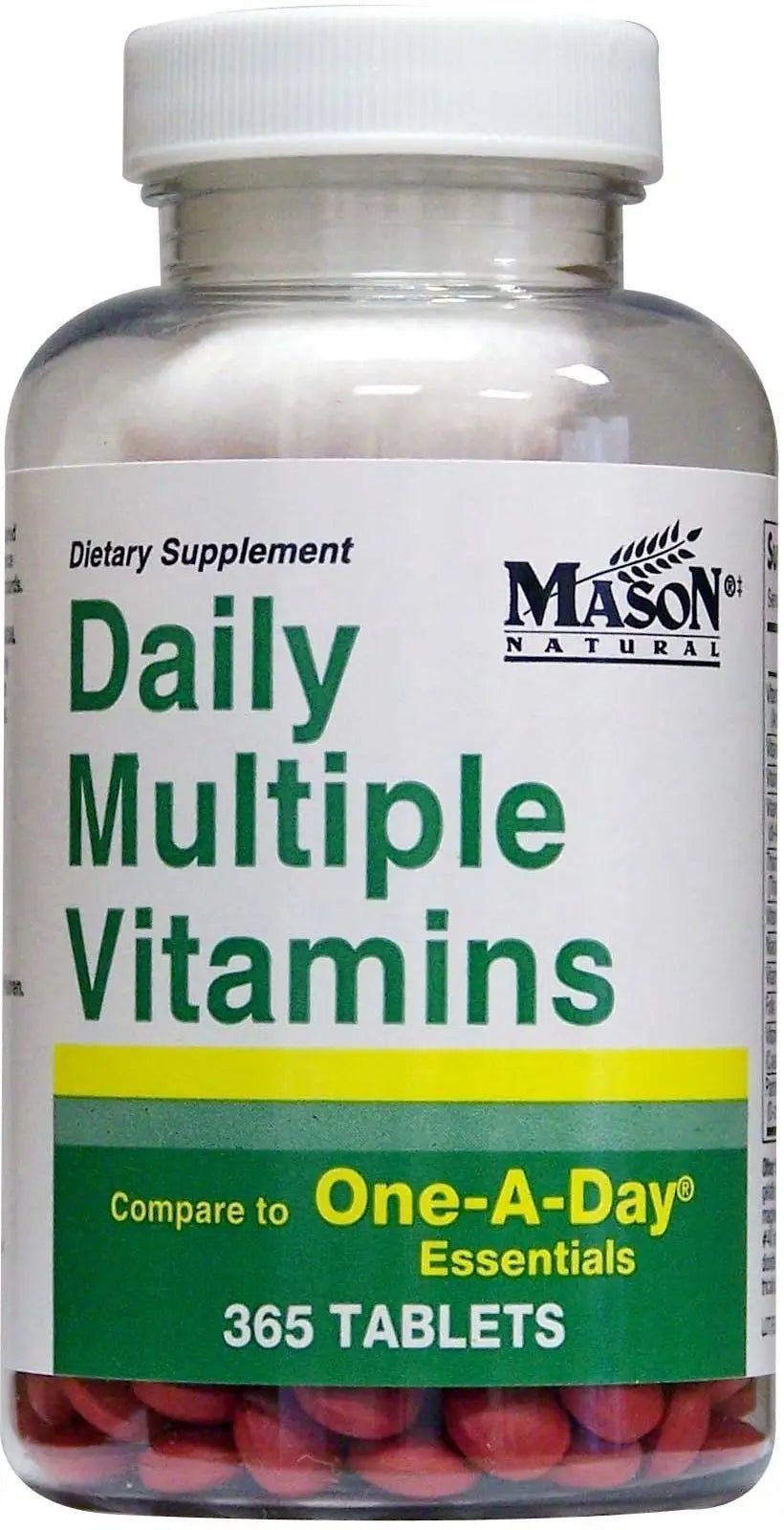 Daily Multiple Vitamins Compare to One A Day Essentials Multivitamin Multimineral Supplement 365 Tablets per Bottle Pack of 2 Total 730 Tablets - dailyvitalstore