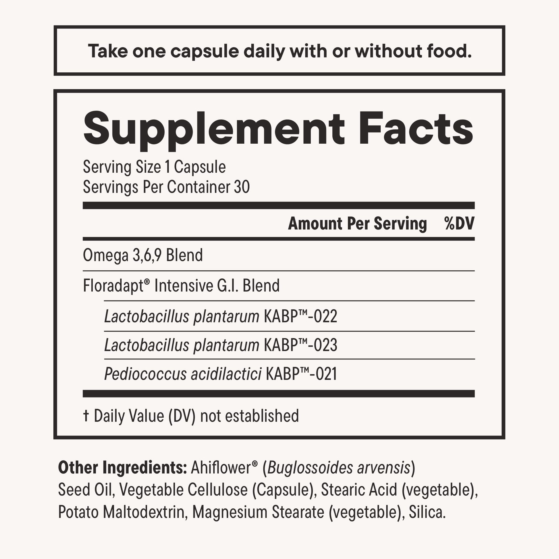 Daily Nouri Digestive Support Probiotics for Women & Men | Bloating & Gas Relief | 3 Clinically Studied Strains + Omega | 30-Day Supply - dailyvitalstore