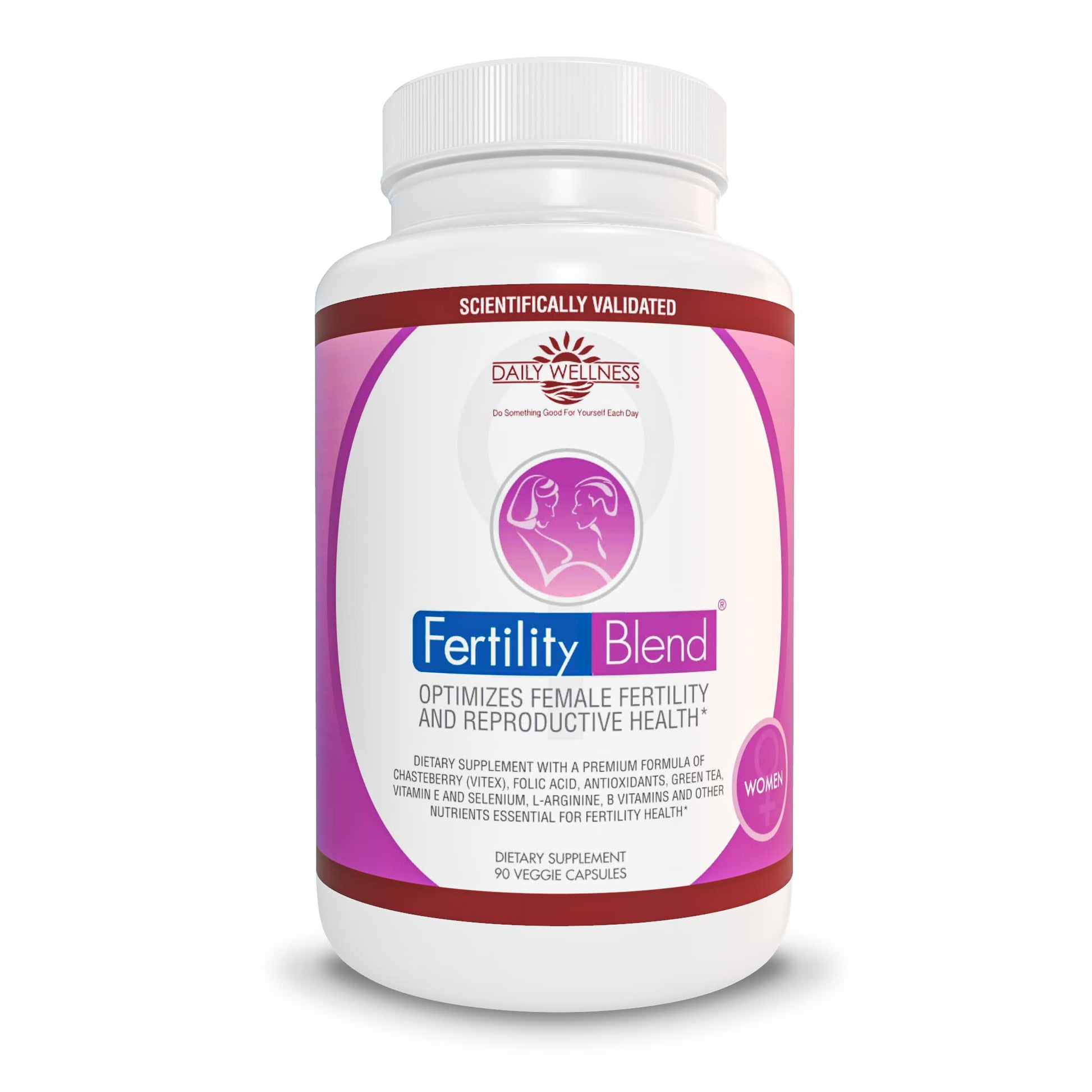Daily Wellness Fertility Blend for Women - Fertility Supplements for Women, Conception Fertility Prenatal Vitamins, Trying to Conceive Progesterone Supplements, Cycle Support Conception Pills - 1 Pack - dailyvitalstore