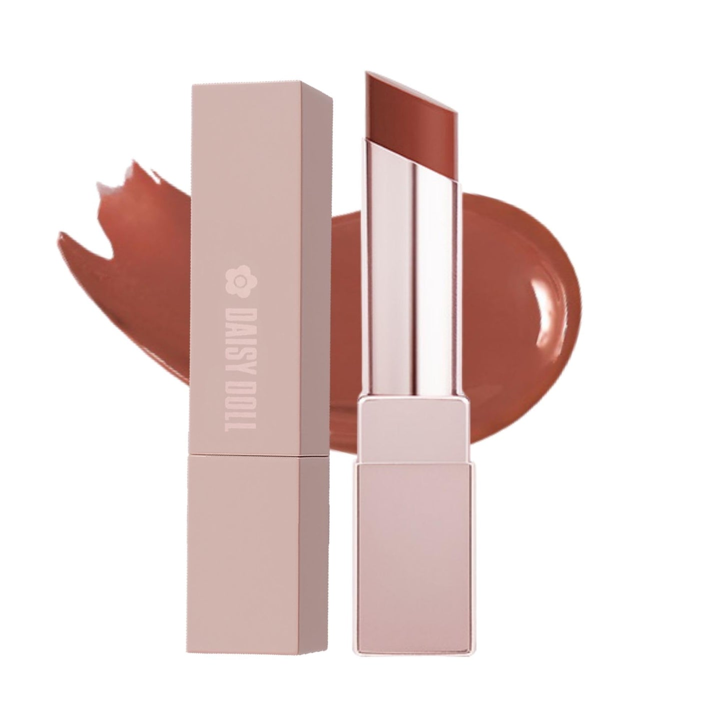 Daisy Doll Lip Stealer 3-in-1 Juicy Lip Stain+ Lip Oil for Women for Hydrating Lip Balm & Tinted Lip Gloss with Vitamin E & Shea Butter, Moisturizing Lip Gloss, Red-Brown Lipstick, Made in Japan - dailyvitalstore