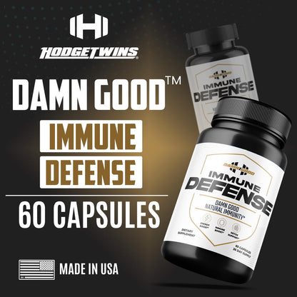 DAMN GOOD The Hodge Twins Immune Defense Supplement (60 Capsules) – Sea Moss Blend Capsules for Everyday Balance, Digestive Support, and Whole-Body Wellness with Vitamins, Minerals, and Botanicals - dailyvitalstore