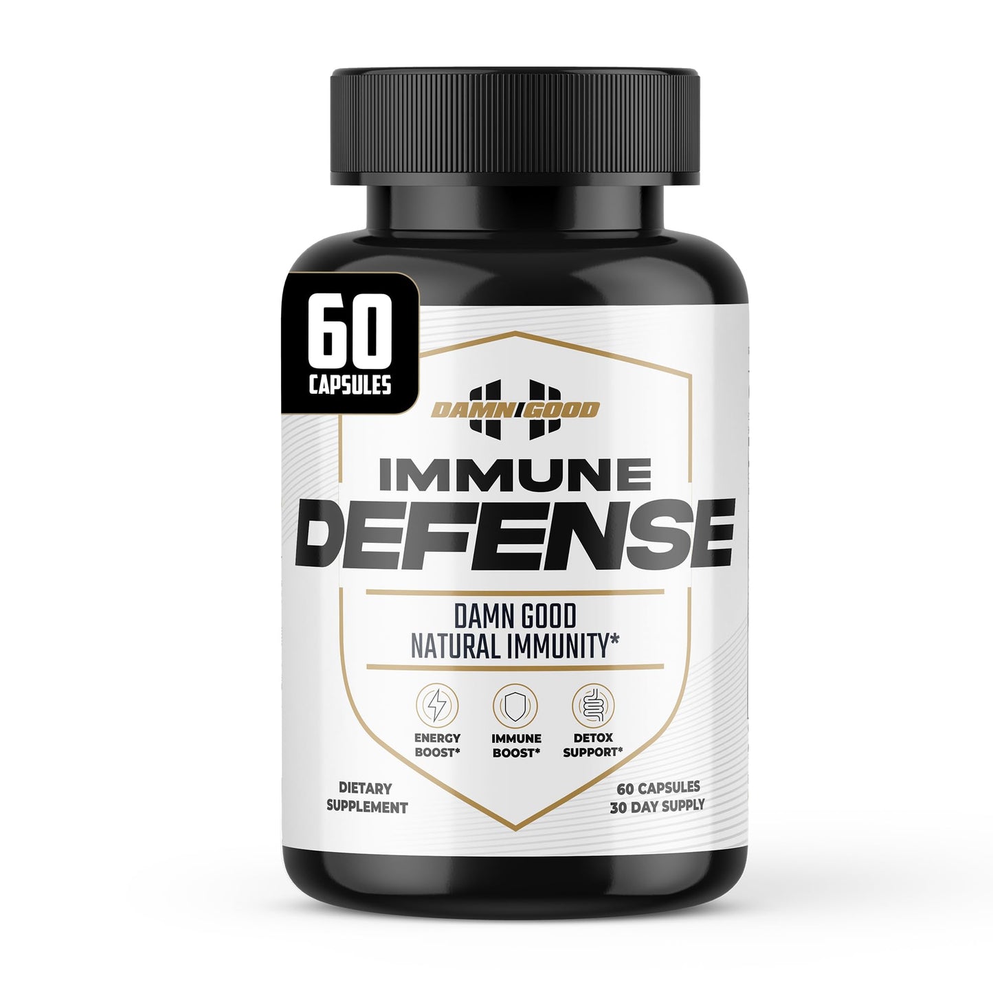DAMN GOOD The Hodge Twins Immune Defense Supplement (60 Capsules) – Sea Moss Blend Capsules for Everyday Balance, Digestive Support, and Whole-Body Wellness with Vitamins, Minerals, and Botanicals - dailyvitalstore