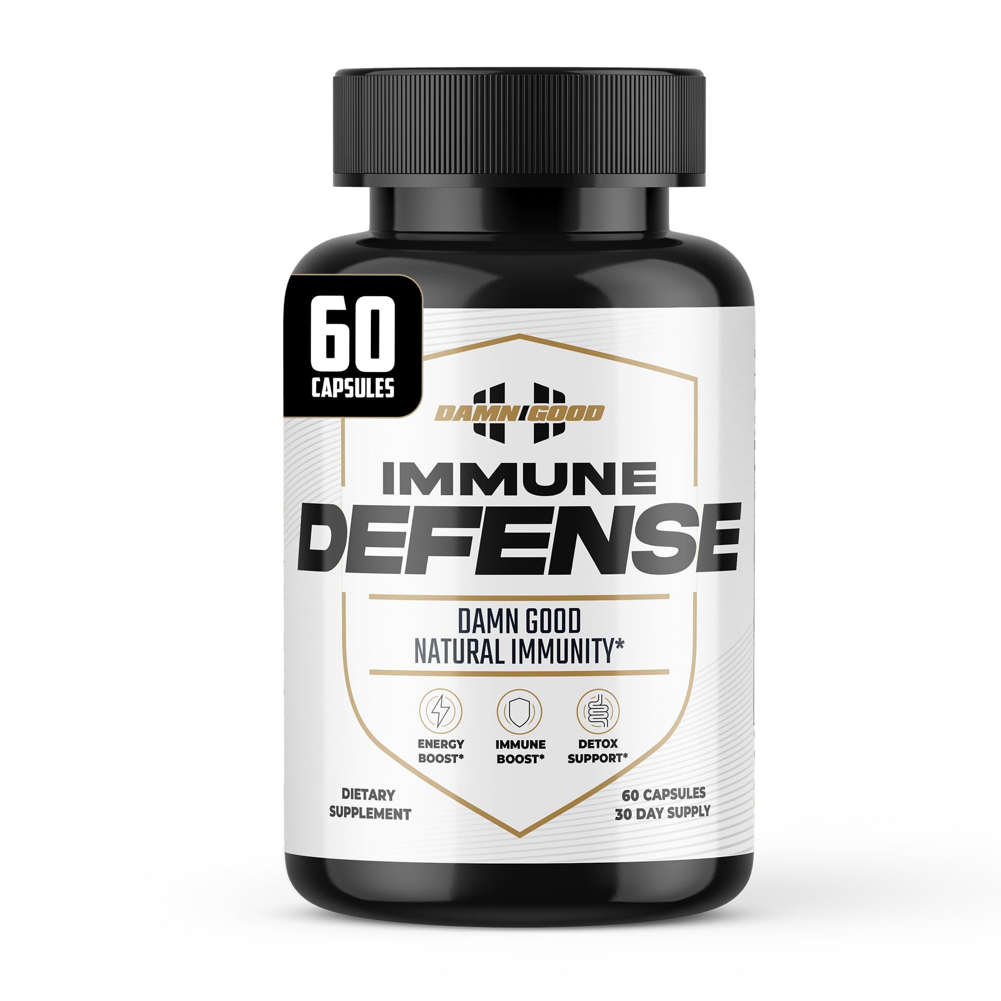 DAMN GOOD The Hodge Twins Immune Defense Supplement (60 Capsules) – Sea Moss Blend Capsules for Everyday Balance, Digestive Support, and Whole-Body Wellness with Vitamins, Minerals, and Botanicals - dailyvitalstore